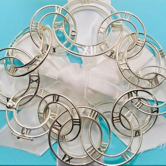 Tiffany & Co. Sterling Silver Atlas Round Links Bracelet